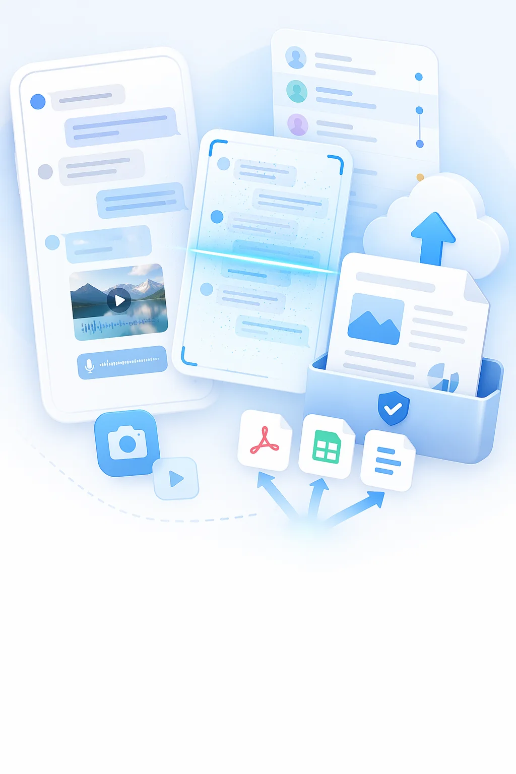 iPhone chat export preview